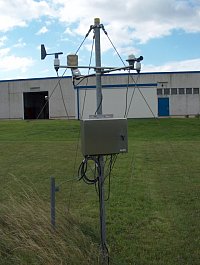 Klimastation des Instituts fr Geowissenschaften am Wasserwerk Beesen (Halle/Saale)
