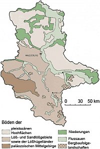 bersichtskarte der Bodenbildung Sachsen-Anhalt (BK 400)